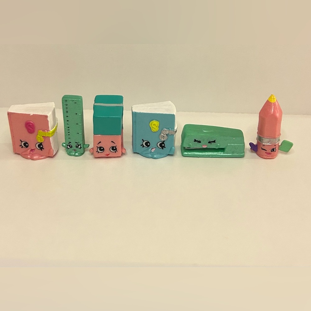 Shopkins School Supplies Set - Pink, Green, Blue